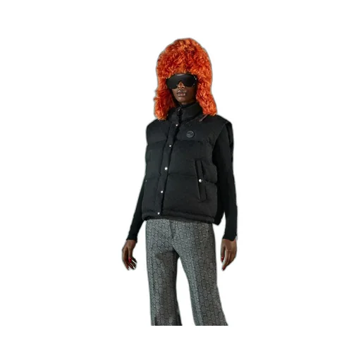 GG cotton canvas puffer vest