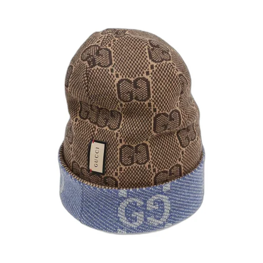 Reversible GG wool hat
