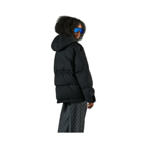 GG cotton canvas puffer jacket