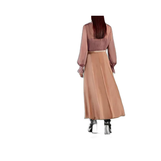 Silk chiffon skirt