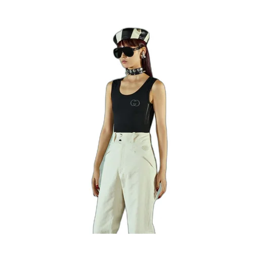 Jersey cropped top