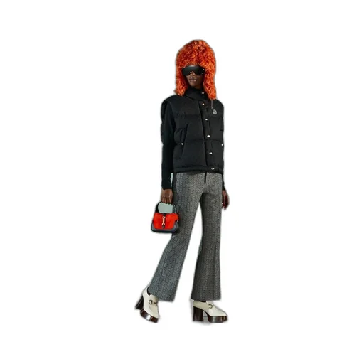 GG cotton canvas puffer vest