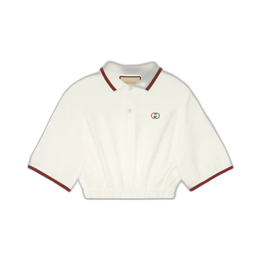 Cotton piquet polo shirt with Web