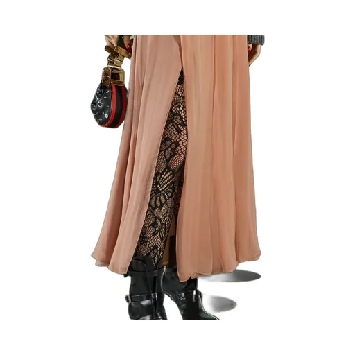 Silk chiffon skirt