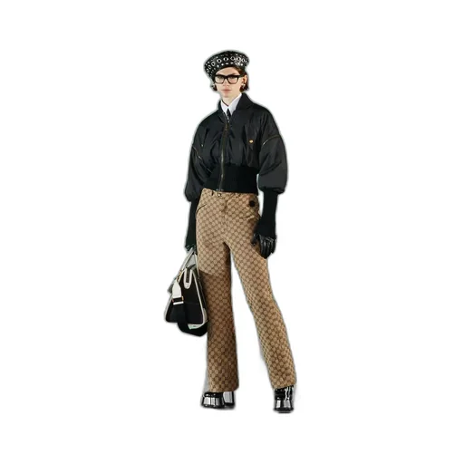 GG cotton canvas trouser