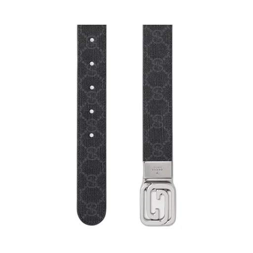 Reversible belt with squared Interlocking G