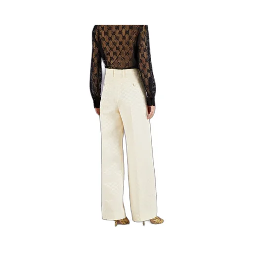 Cotton faille trousers