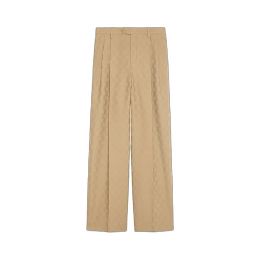 GG wool jacquard trousers