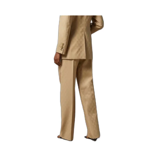 GG wool jacquard trousers