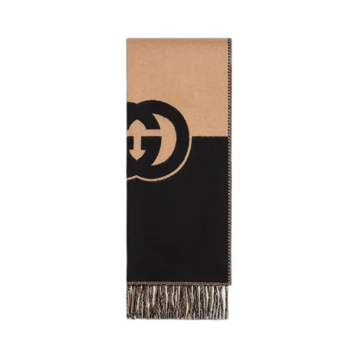 Wool with Interlocking G scarf