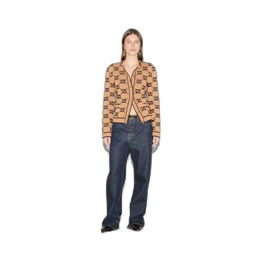 GG wool bouclé jacquard cardigan