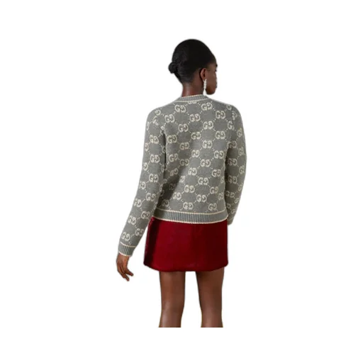 GG wool bouclé jacquard cardigan