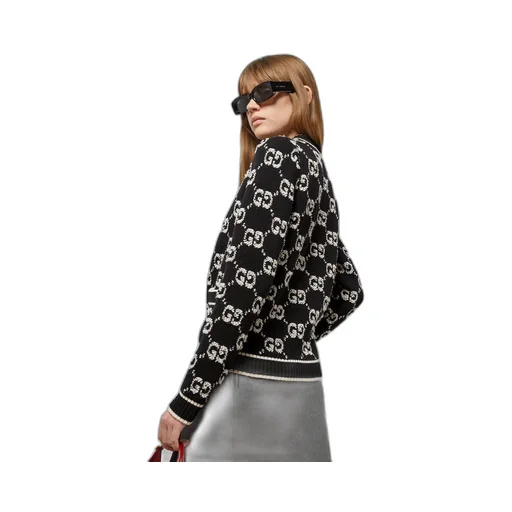 GG wool bouclé jacquard cardigan