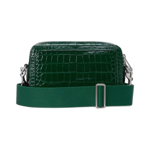 Crocodile crossbody bag with Double G