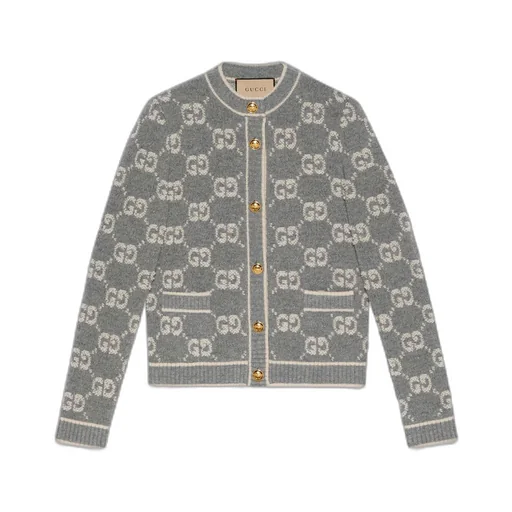 GG wool bouclé jacquard cardigan