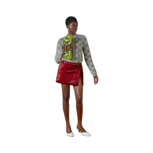 GG wool bouclé jacquard cardigan