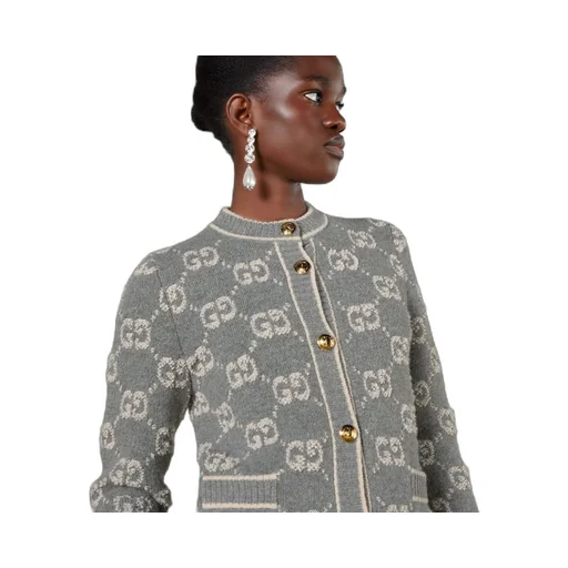 GG wool bouclé jacquard cardigan