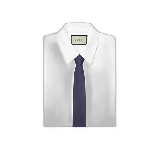 Silk tie with Double G detail