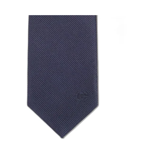 Silk tie with Double G detail