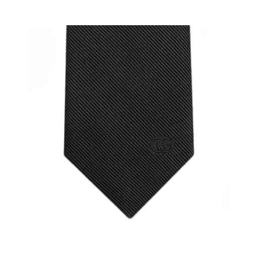 Silk tie with Double G detail