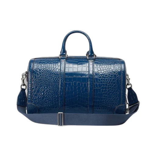 Crocodile duffle bag with Double G
