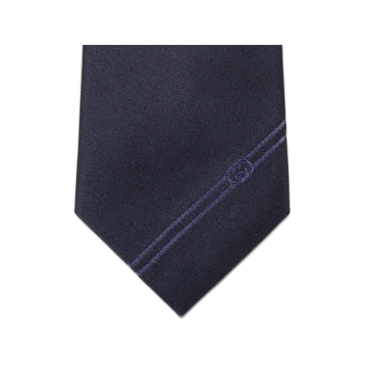 Silk tie with Interlocking G