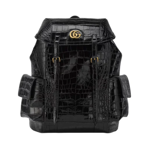 Crocodile backpack with Double G
