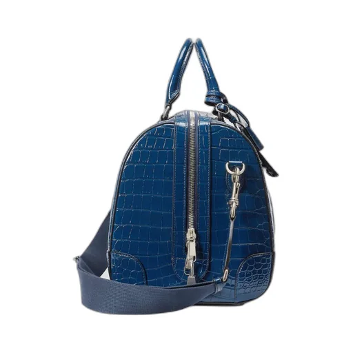 Crocodile duffle bag with Double G