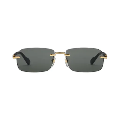 Rectangular frame sunglasses