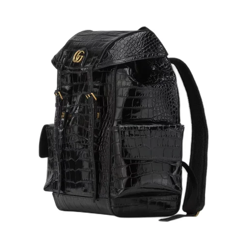 Crocodile backpack with Double G