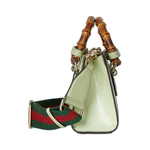 Gucci Diana mini python tote bag