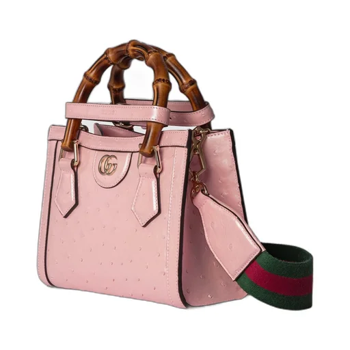 Gucci Diana mini ostrich tote bag