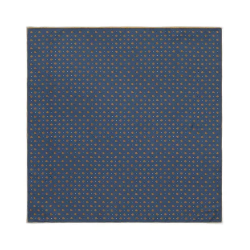 Double G and polka dot silk pocket square