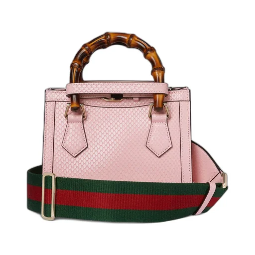 Gucci Diana mini python tote bag