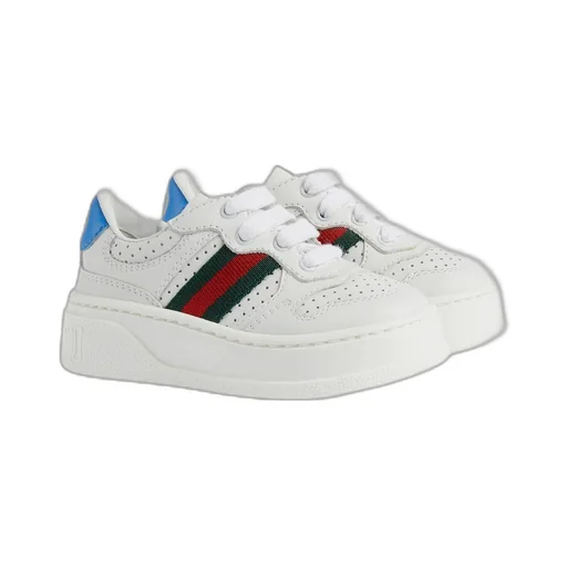 Toddler leather trainer with Web