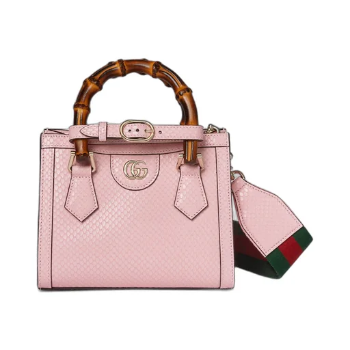 Gucci Diana mini python tote bag