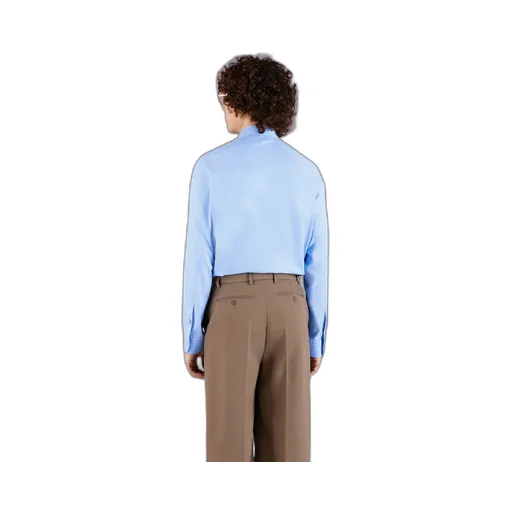 Oxford cotton shirt with Double G embroidery