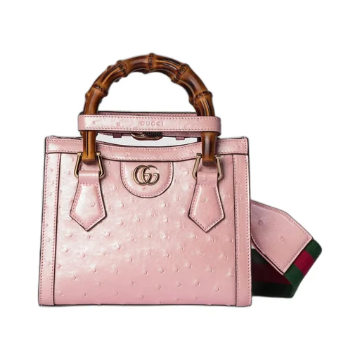 Gucci Diana mini ostrich tote bag