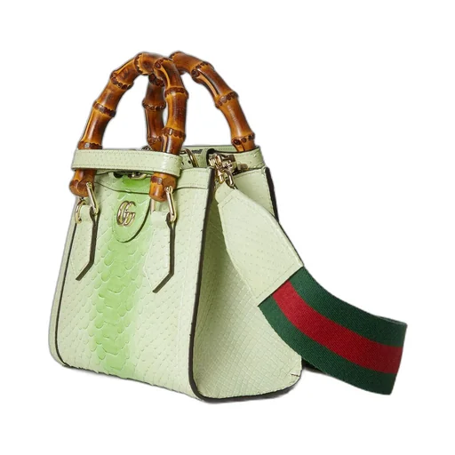Gucci Diana mini python tote bag