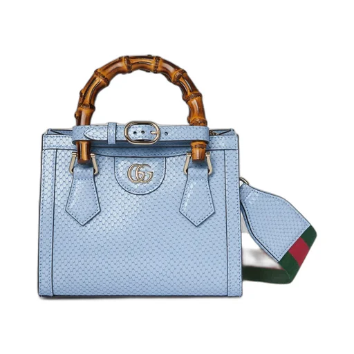 Gucci Diana mini python tote bag