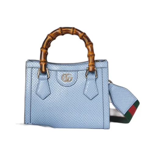 Gucci Diana mini python tote bag