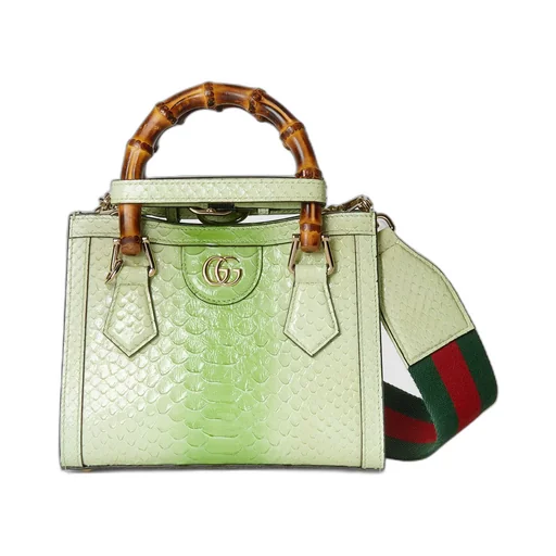 Gucci Diana mini python tote bag
