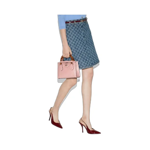 Gucci Diana mini ostrich tote bag