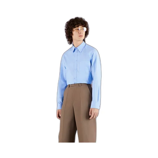 Oxford cotton shirt with Double G embroidery