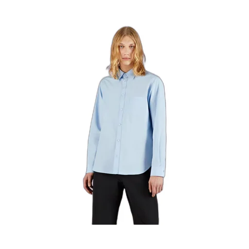 Poplin cotton shirt with embroidery