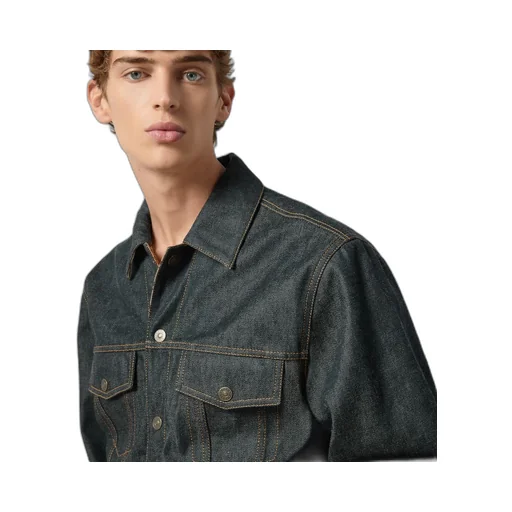 GG reversible denim jacket