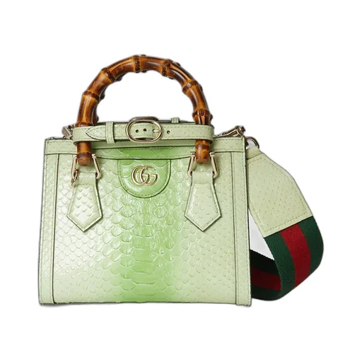 Gucci Diana mini python tote bag
