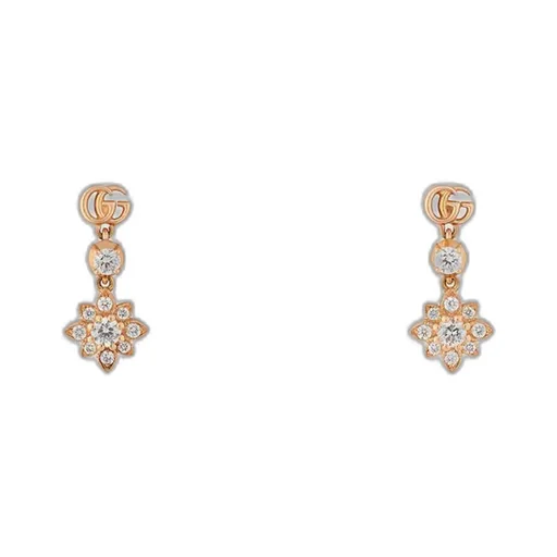 Flora 18k diamond earrings