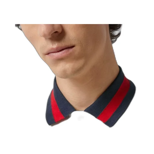Cotton piquet polo with Web collar