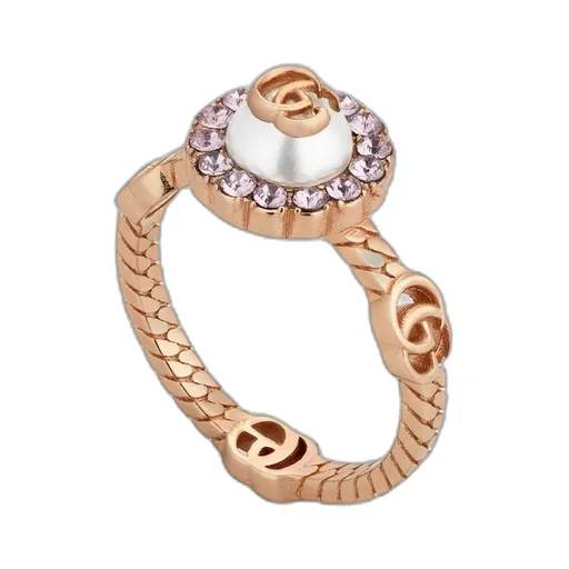 Double G flower ring